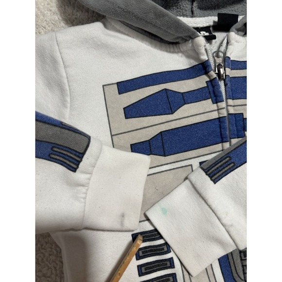 STAR WARS R2D2 Hoodie 3T - Picture 8 of 9